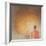 Young Buddhist Monk and Gong, Bhutan, 2010-Lincoln Seligman-Framed Giclee Print