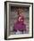 Young Buddhist Monk Holding Traditional Carved Wooden Mask to His Face at the Tamshing Phala Choepa-Lee Frost-Framed Photographic Print