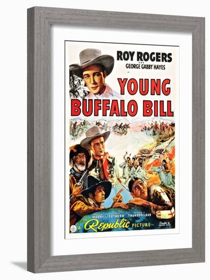 Young Buffalo Bill-null-Framed Art Print