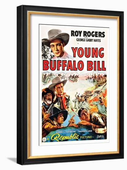 Young Buffalo Bill-null-Framed Art Print