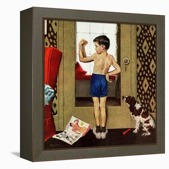 "Young Charles Atlas", November 29, 1952-George Hughes-Framed Premier Image Canvas