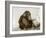 Young Chimpanzee 'Johnnie' Taking Cod-Liver Oil at London Zoo, April 1923-Frederick William Bond-Framed Photographic Print