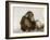 Young Chimpanzee 'Johnnie' Taking Cod-Liver Oil at London Zoo, April 1923-Frederick William Bond-Framed Photographic Print