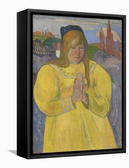 Young Christian Girl, 1894 (Oil on Canvas)-Paul Gauguin-Framed Premier Image Canvas