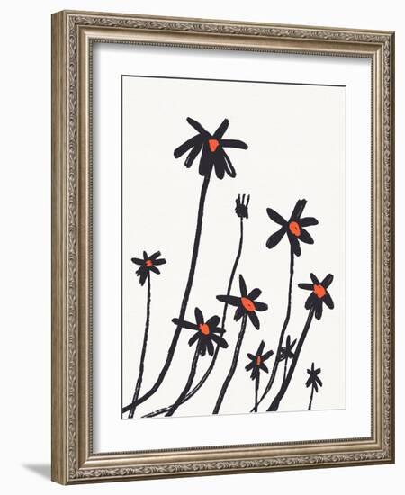 Young Coneflowers I-Jacob Green-Framed Art Print