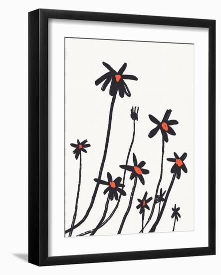 Young Coneflowers I-Jacob Green-Framed Art Print