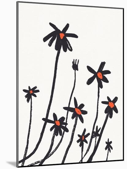 Young Coneflowers I-Jacob Green-Mounted Art Print