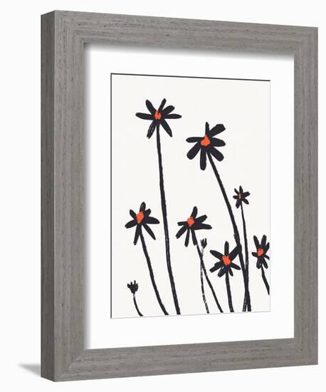 Young Coneflowers II-Jacob Green-Framed Premium Giclee Print