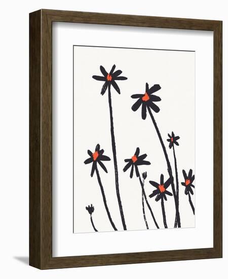 Young Coneflowers II-Jacob Green-Framed Premium Giclee Print