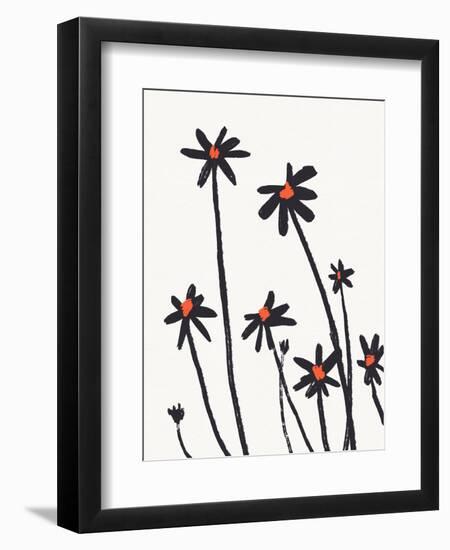 Young Coneflowers II-Jacob Green-Framed Premium Giclee Print