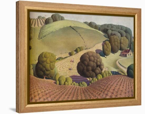 Young Corn, 1931, (1938)-Grant DeVolson Wood-Framed Premier Image Canvas