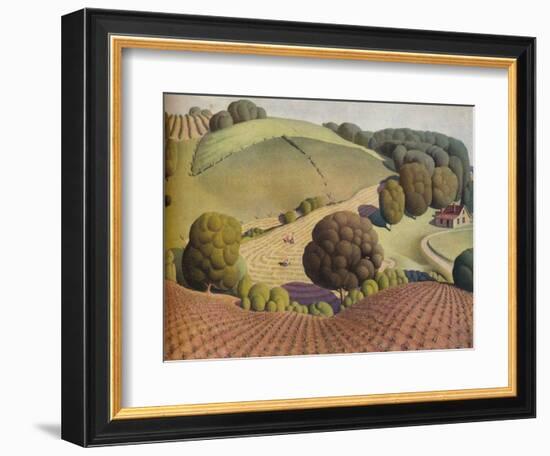 Young Corn, 1931, (1938)-Grant DeVolson Wood-Framed Giclee Print