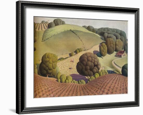 Young Corn, 1931, (1938)-Grant DeVolson Wood-Framed Giclee Print