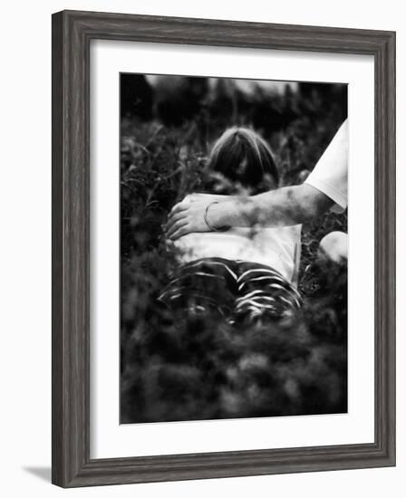 Young Couple at Woodstock Music Festival-Bill Eppridge-Framed Photographic Print