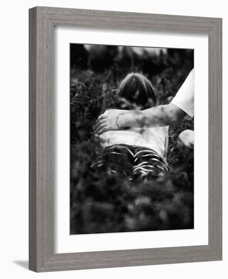 Young Couple at Woodstock Music Festival-Bill Eppridge-Framed Photographic Print