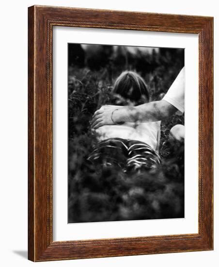 Young Couple at Woodstock Music Festival-Bill Eppridge-Framed Photographic Print