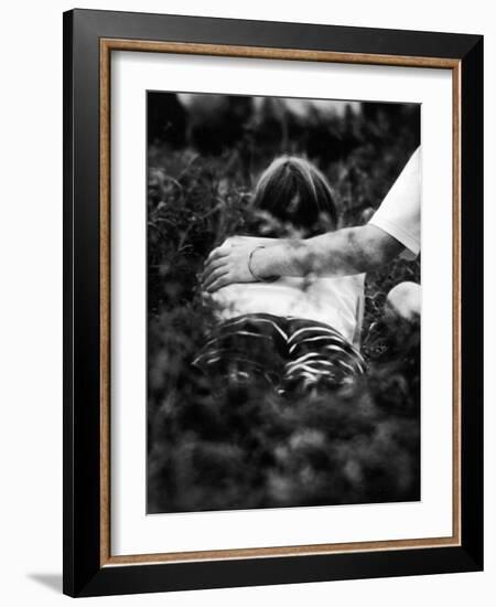 Young Couple at Woodstock Music Festival-Bill Eppridge-Framed Photographic Print