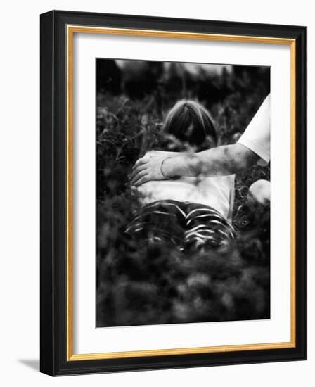 Young Couple at Woodstock Music Festival-Bill Eppridge-Framed Photographic Print