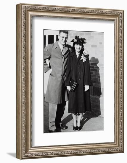 Young Couple, Ca. 1947-null-Framed Photographic Print