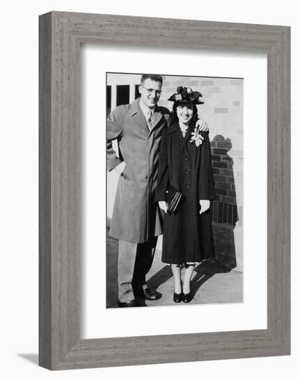 Young Couple, Ca. 1947-null-Framed Photographic Print