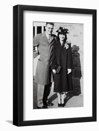 Young Couple, Ca. 1947-null-Framed Photographic Print