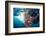 Young Couple Having Fun Underwater and Showing Ok Sign-Dudarev Mikhail-Framed Photographic Print