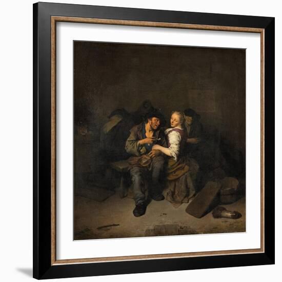 Young Couple in a Tavern, 1661-Cornelis Bega-Framed Giclee Print