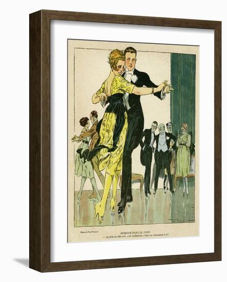 Young Couple Observed-René Vincent-Framed Art Print