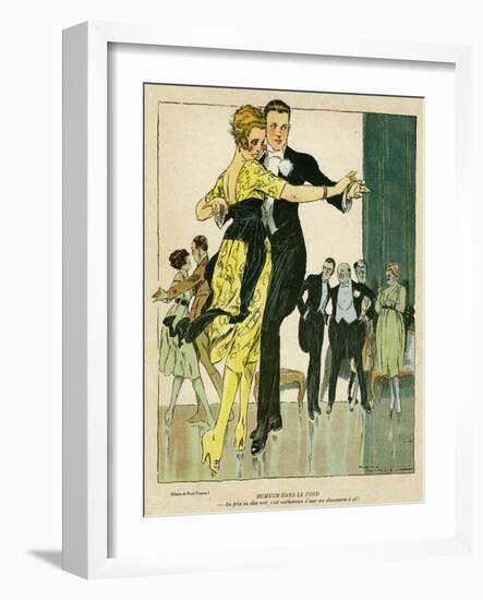 Young Couple Observed-René Vincent-Framed Art Print