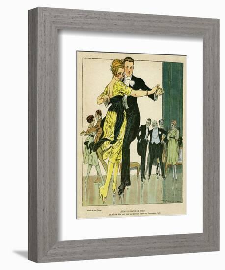 Young Couple Observed-René Vincent-Framed Art Print