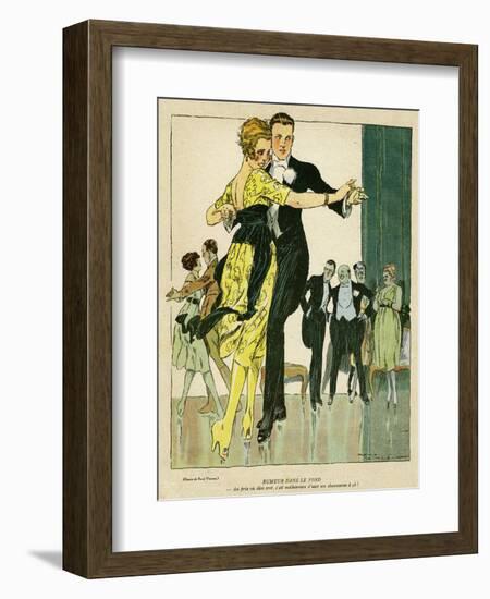 Young Couple Observed-René Vincent-Framed Art Print