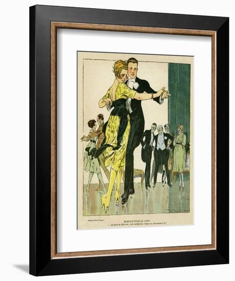Young Couple Observed-René Vincent-Framed Art Print