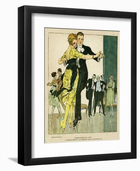 Young Couple Observed-René Vincent-Framed Art Print