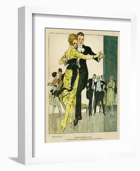 Young Couple Observed-René Vincent-Framed Art Print