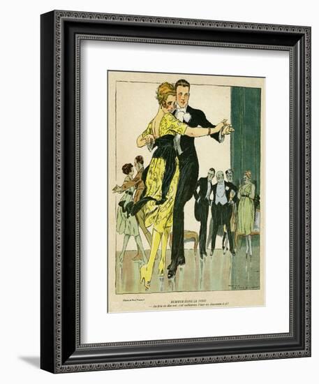 Young Couple Observed-René Vincent-Framed Art Print