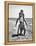 Young Couple Playing Leapfrog on the Beach-The Chelsea Collection-Framed Stretched Canvas