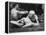 Young Couple Relaxing During Woodstock Music Festival-null-Framed Premier Image Canvas