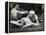 Young Couple Relaxing During Woodstock Music Festival-null-Framed Premier Image Canvas