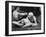 Young Couple Relaxing During Woodstock Music Festival-null-Framed Photographic Print