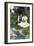 Young Couple Seated by a Brook, Early 1900s-null-Framed Giclee Print