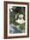 Young Couple Seated by a Brook, Early 1900s-null-Framed Giclee Print