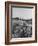 Young Couple Walking by a Grain Field-Ed Clark-Framed Photographic Print