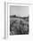 Young Couple Walking by a Grain Field-Ed Clark-Framed Photographic Print