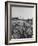 Young Couple Walking by a Grain Field-Ed Clark-Framed Photographic Print