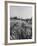 Young Couple Walking by a Grain Field-Ed Clark-Framed Photographic Print