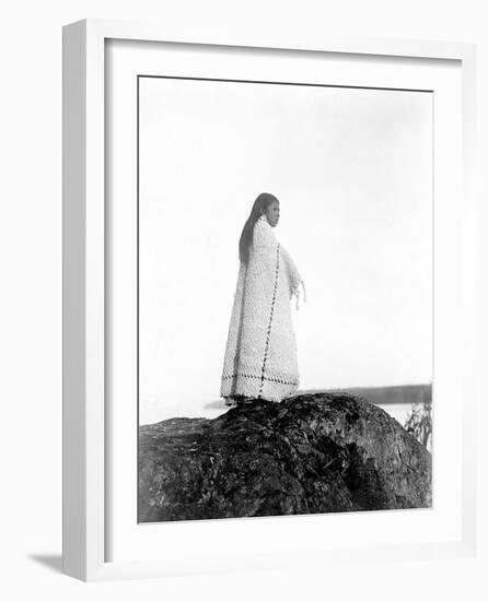 Young Cowichan Overlook-Edward S^ Curtis-Framed Giclee Print