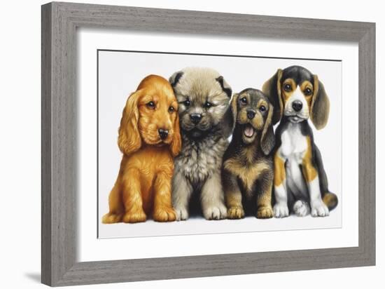 Young Dogs-Harro Maass-Framed Giclee Print