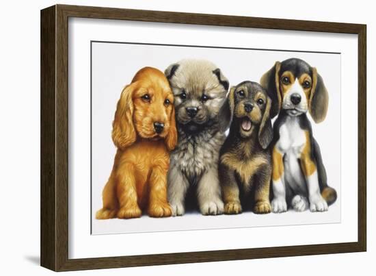 Young Dogs-Harro Maass-Framed Giclee Print