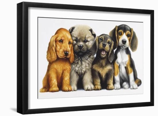 Young Dogs-Harro Maass-Framed Giclee Print