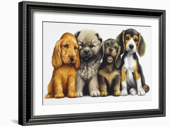 Young Dogs-Harro Maass-Framed Giclee Print